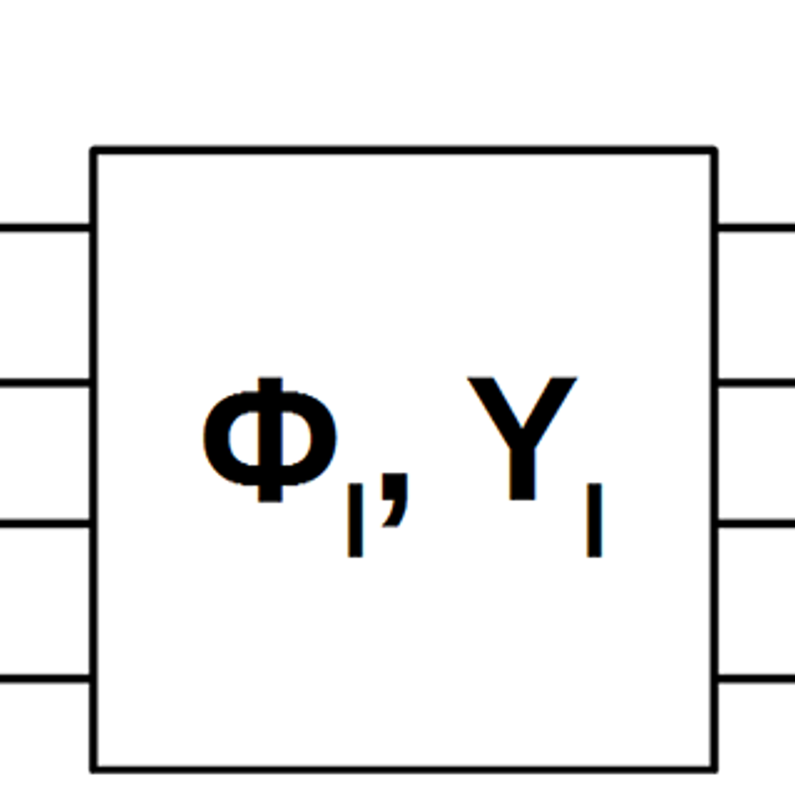 Transmisjonslinje mellom node R og S med strøm- og spenningsvektorer og admittans Φₗ, Yₗ