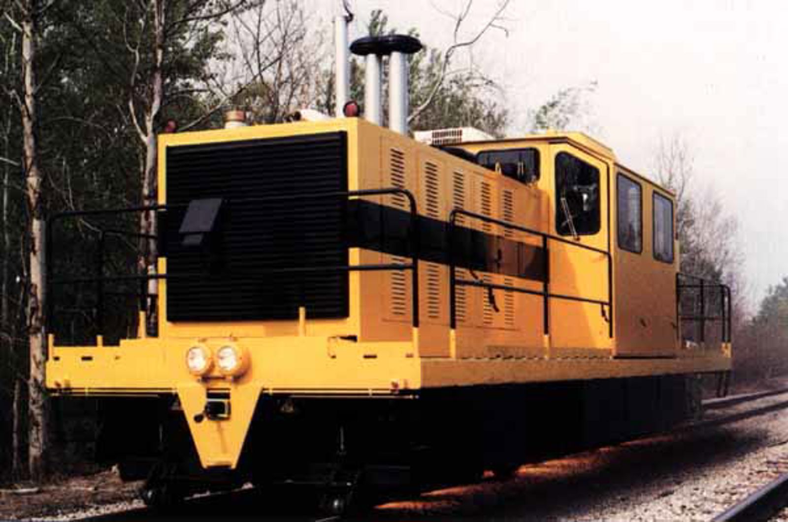 Slipetog spesielt tilpasset sliping av sporveksler på jernbanespor.