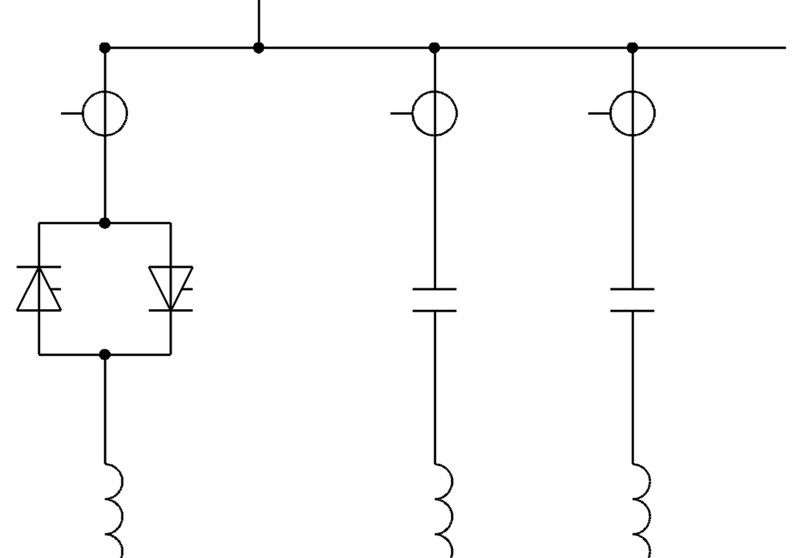 Prinsippskisse av SVC-anlegg med spenningsstabilisator og fasekompensering for 15 kV-nett.