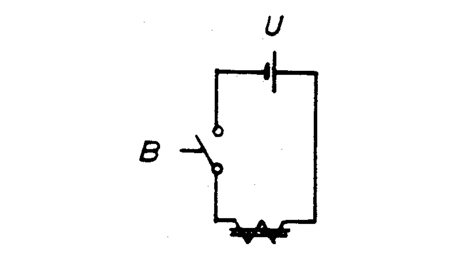 Likestrømskrets med bryter og spole som gir forsinket strømoppbygging ved innkobling.