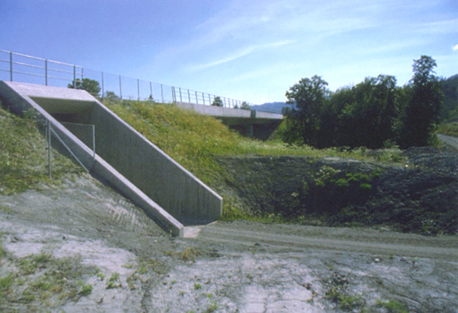 Undergang for gangvei på Vestfoldbanen.