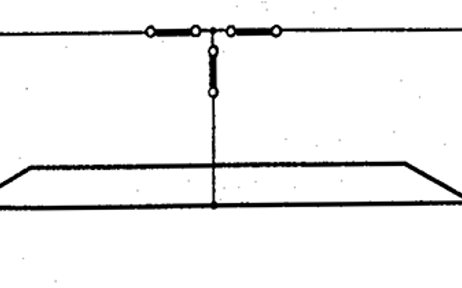 Stasjon med forbigangsledning som kobler sammen kontaktledning på hver side av seksjonen.