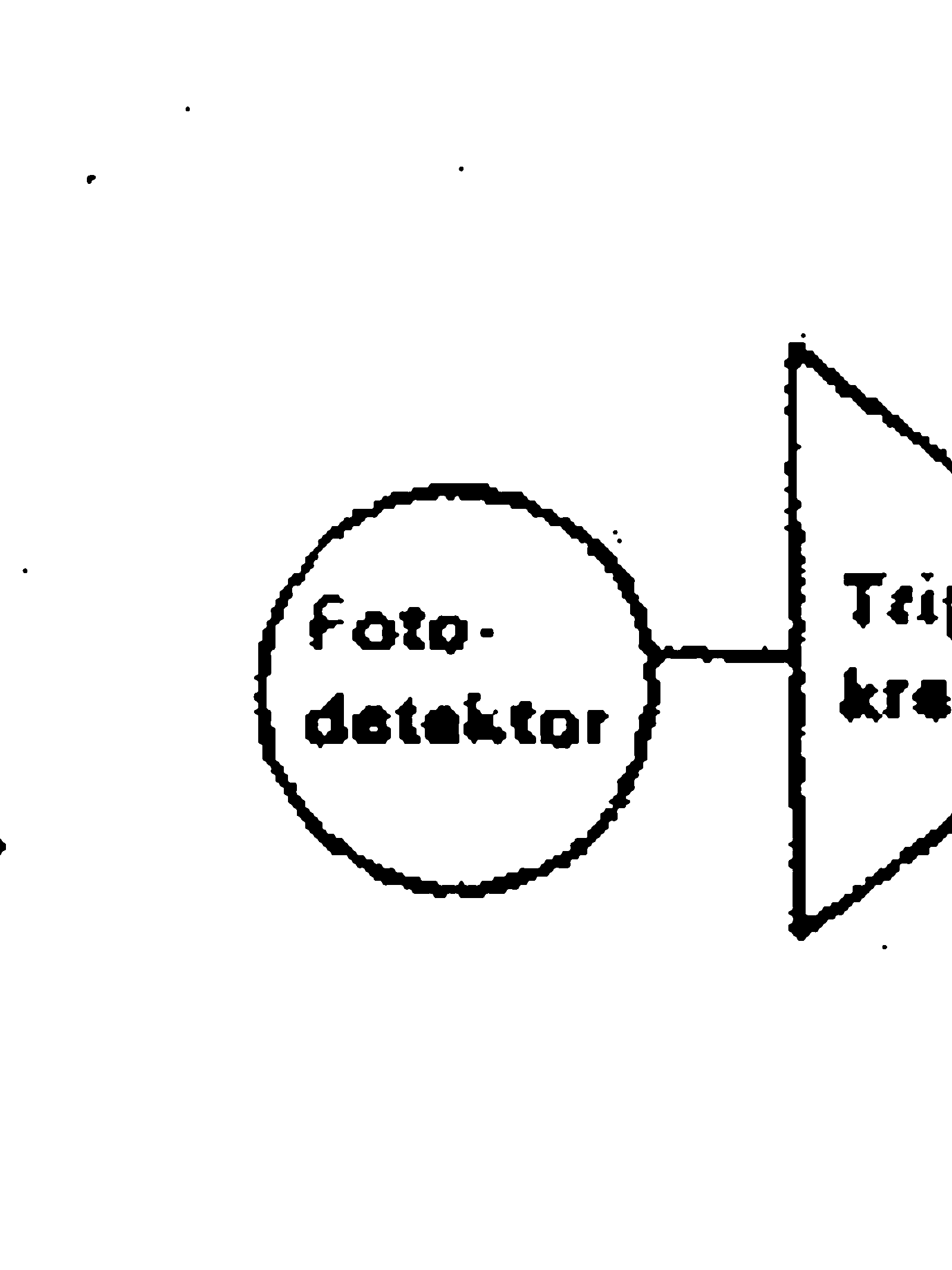 Prinsippskisse av statisk relé med optokopler og galvanisk skille.