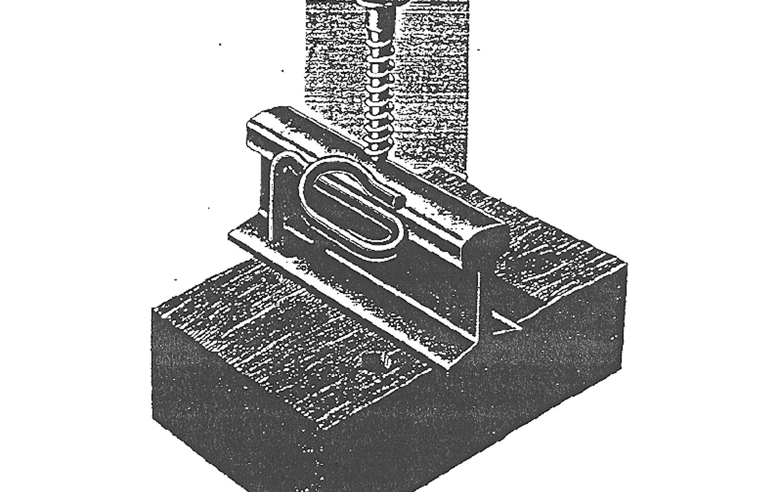 Pandrol Gauge-lock befestigelse.