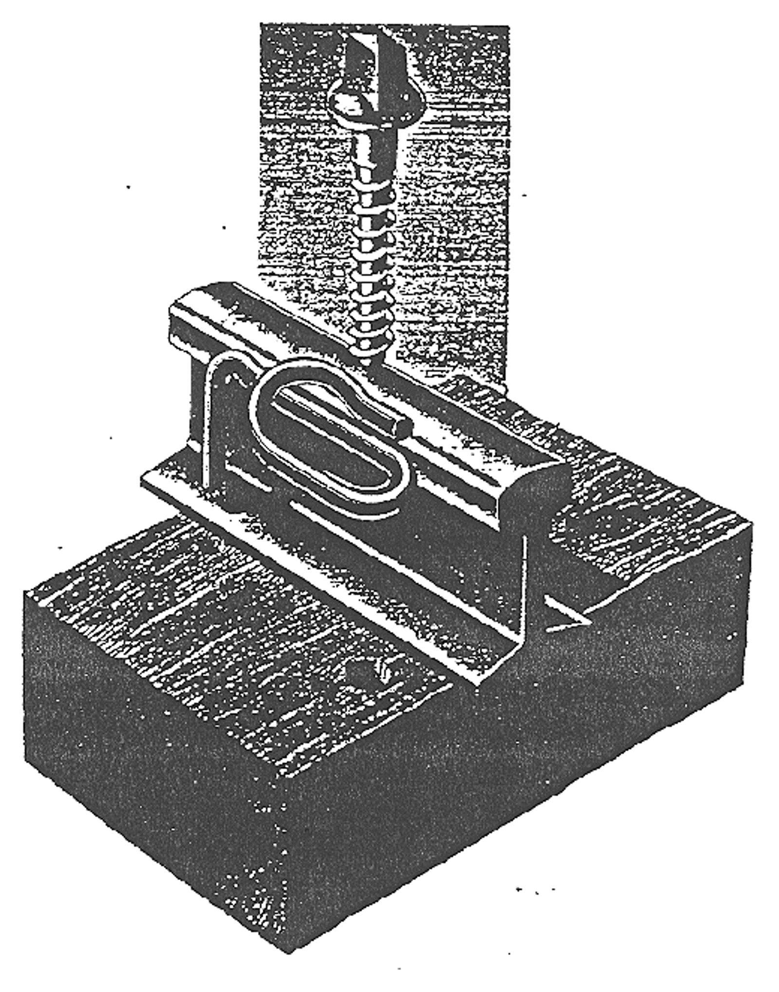 Pandrol Gauge-lock befestigelse.