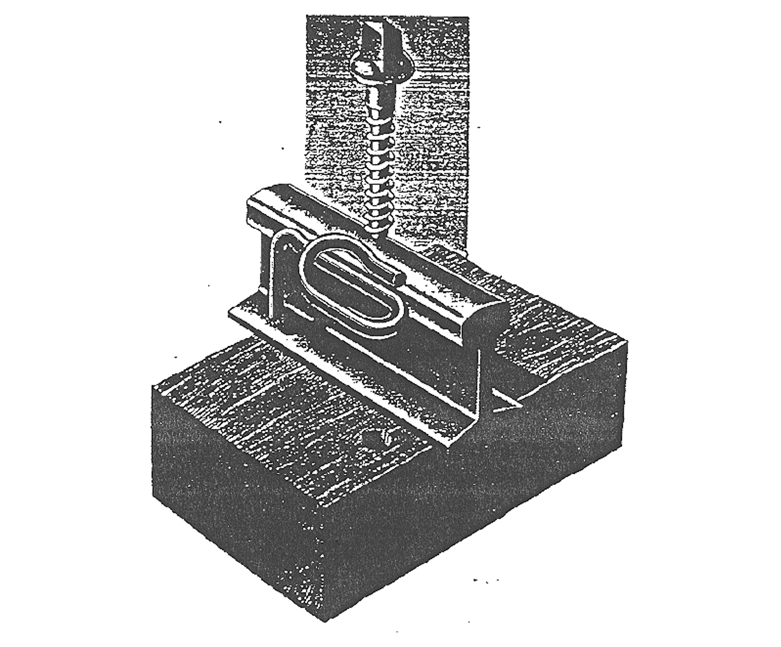Pandrol Gauge-lock befestigelse.