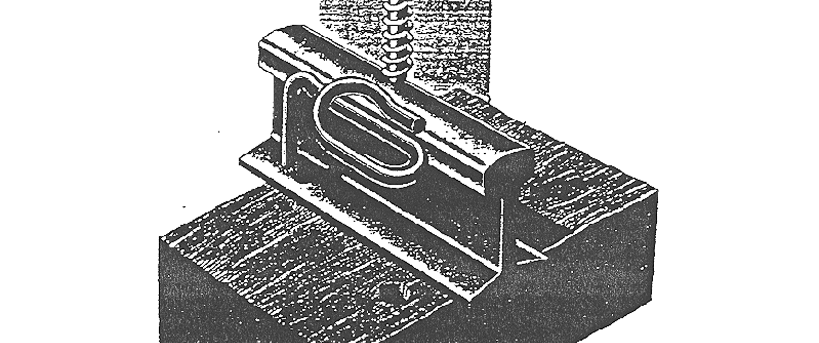 Pandrol Gauge-lock befestigelse.
