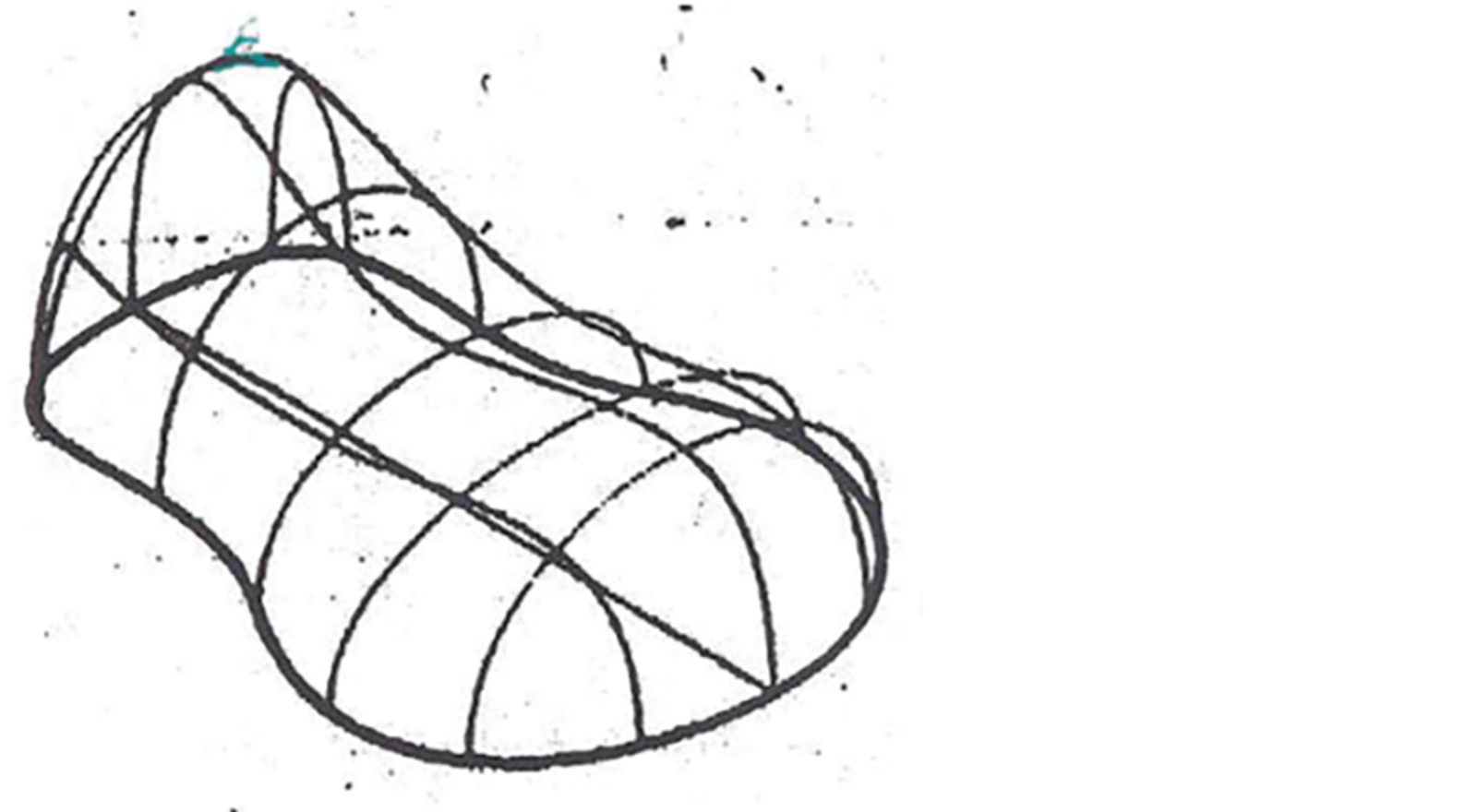 Ikke-elliptisk kontaktflate i hjul/skinne-kontakt.