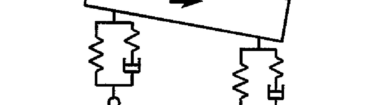 Illustrasjon av en vogn som galopperer på grunn av vertikale ujevnheter i sporet.