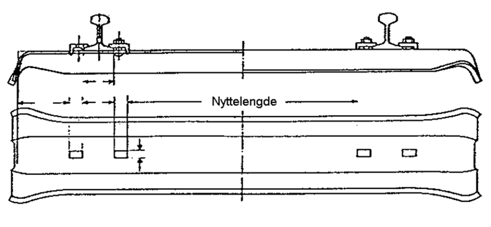 Tverrsnitt av en formpresset stålsville.