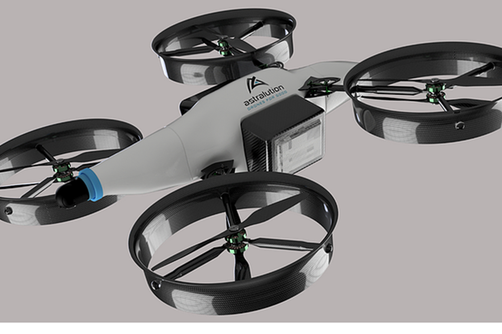 Drone for redningsoperasjoner i tunneler, tilpasset eksplosive miljøer og situasjonsoversikt.
