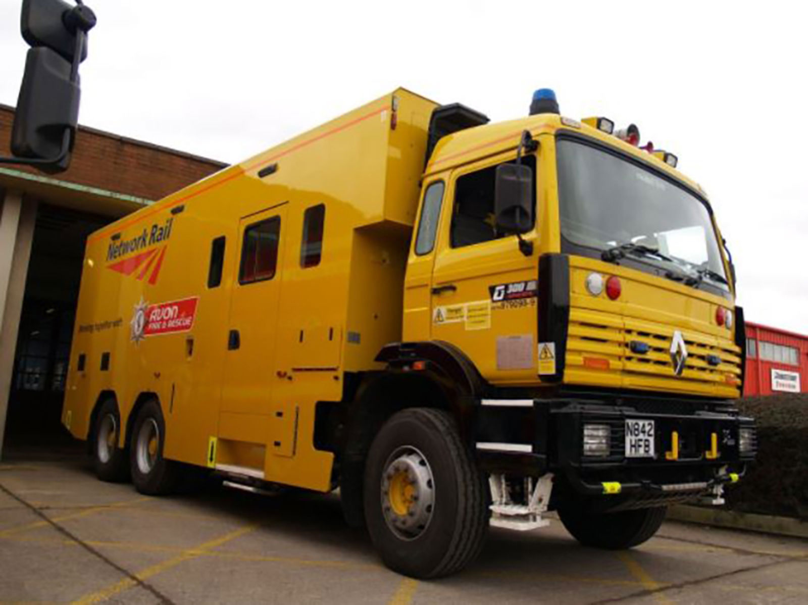 Skinnegående redningskjøretøy for innsats i jernbanetunneler.