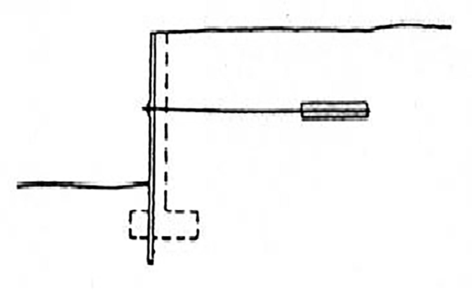 Prinsippskisse av stag for horisontal forankringsplate med tosidig friksjon.