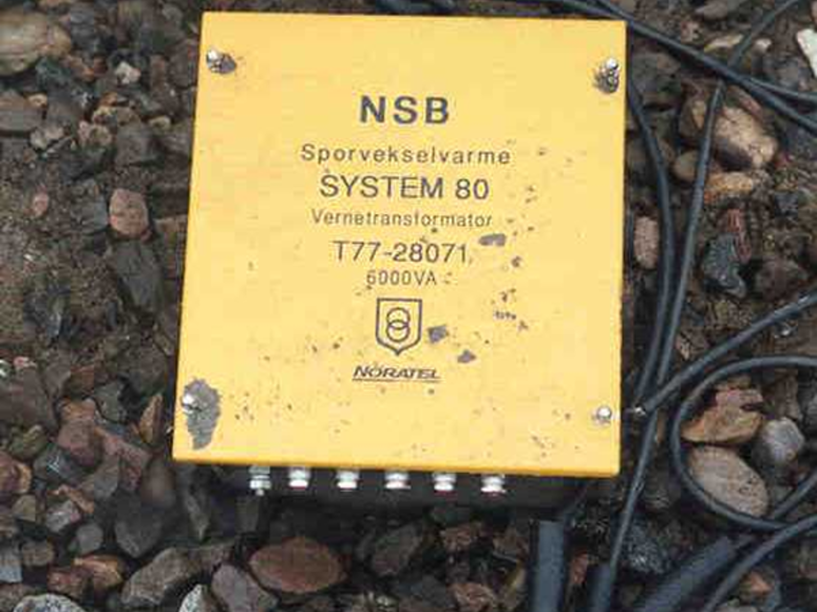 Tørrisolert sporvekseltransformator av typen SYSTEM 80 fra Noratel.