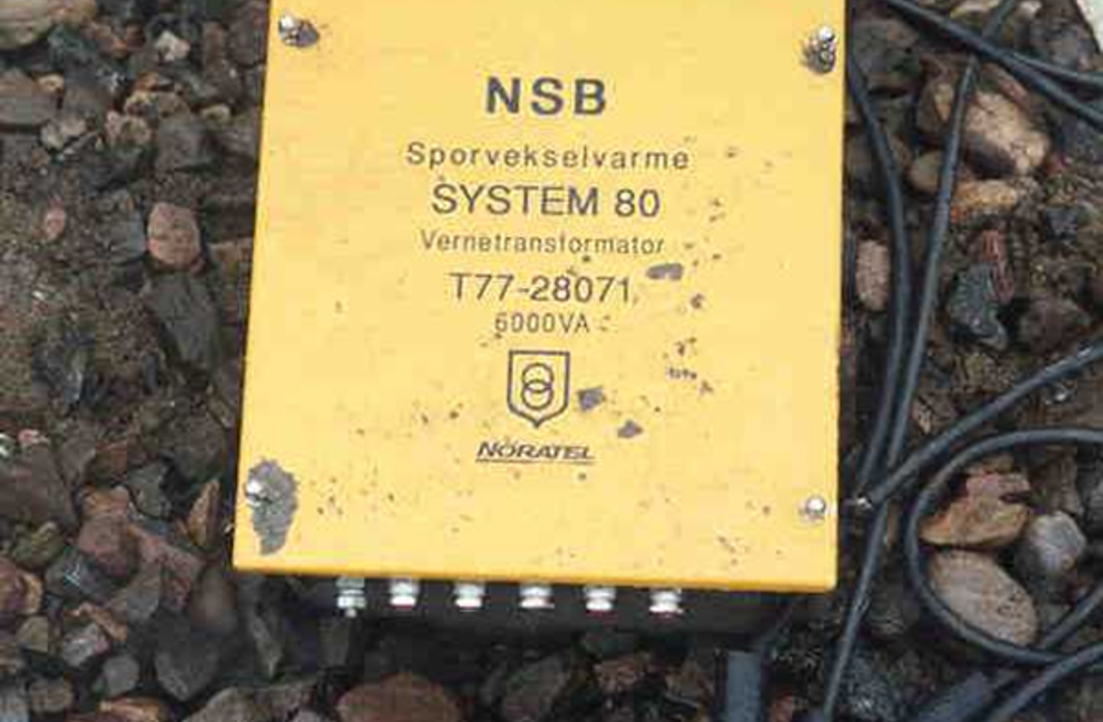 Tørrisolert sporvekseltransformator av typen SYSTEM 80 fra Noratel.