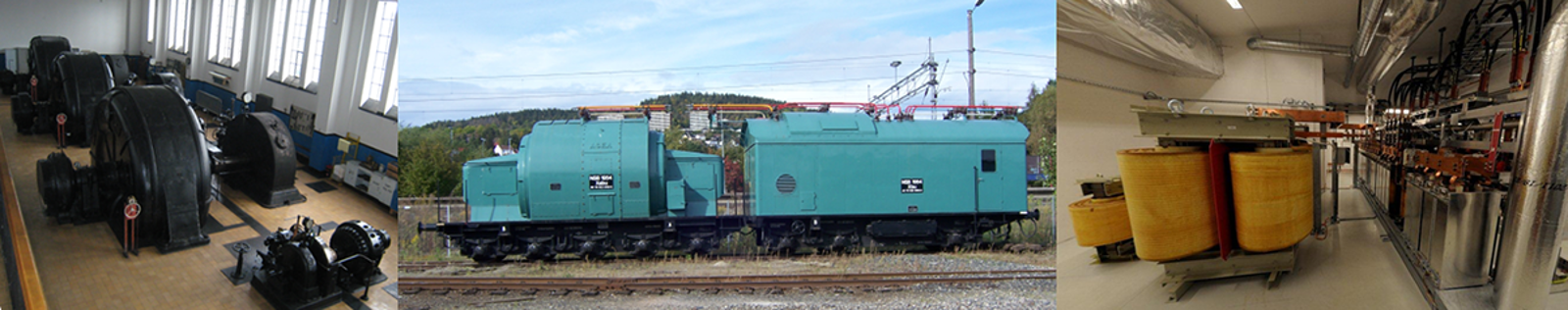 Generator, roterende frekvensomformer og statisk frekvensomformer i kraftforsyning.