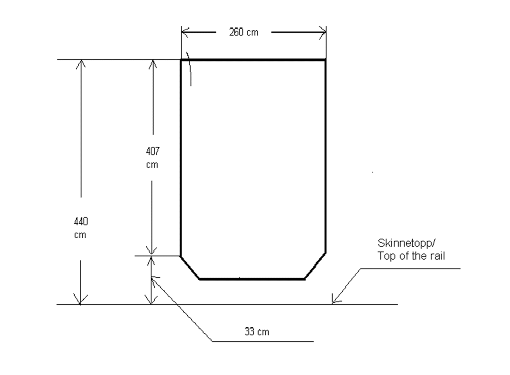 To of the rail. Illustration.