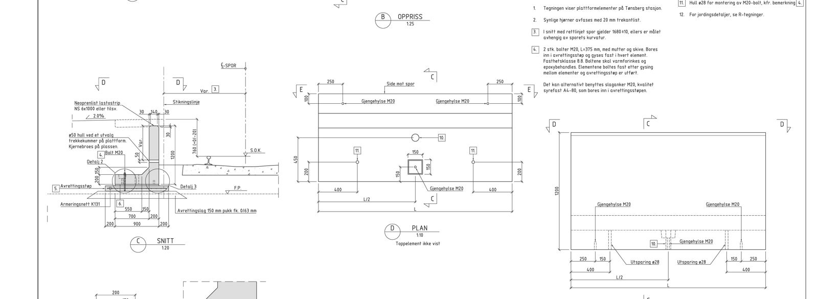 Eksempel på K-teikning for detaljplan